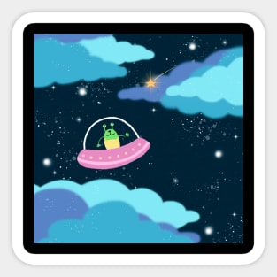 Space monster Sticker